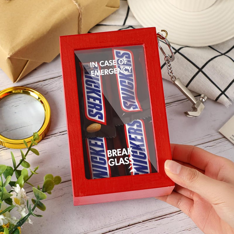 JULEASEL Funny Gift Emergency Box w/Hammer, Break in Case of Emergency Box, Personalized Prank Gag Gift for Birthday Holiday, Funny Desk Decor, White Elephant Gift for Friend Coworker Family - Image 3